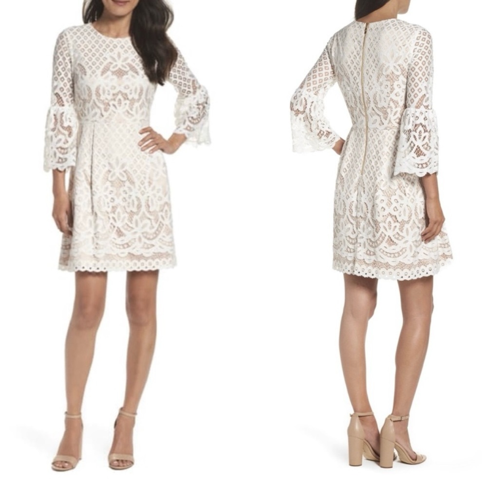 Eliza J NWT White Lace Dress